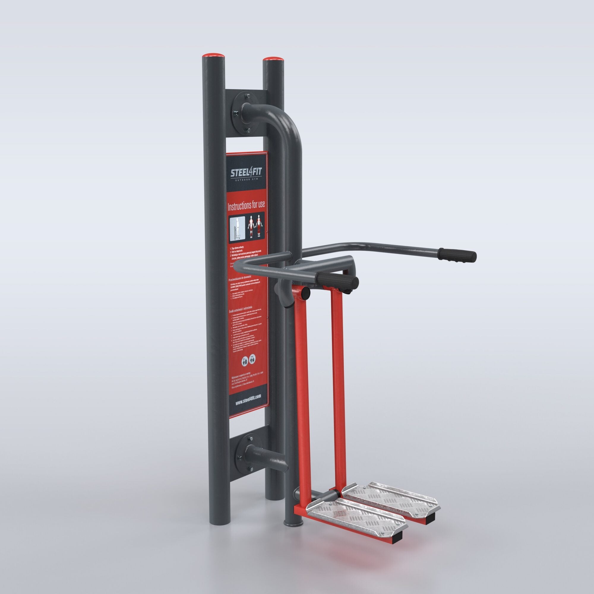 TRAINER Outdoor "4 Outdoor Gym Stations" Adductor & Abductor