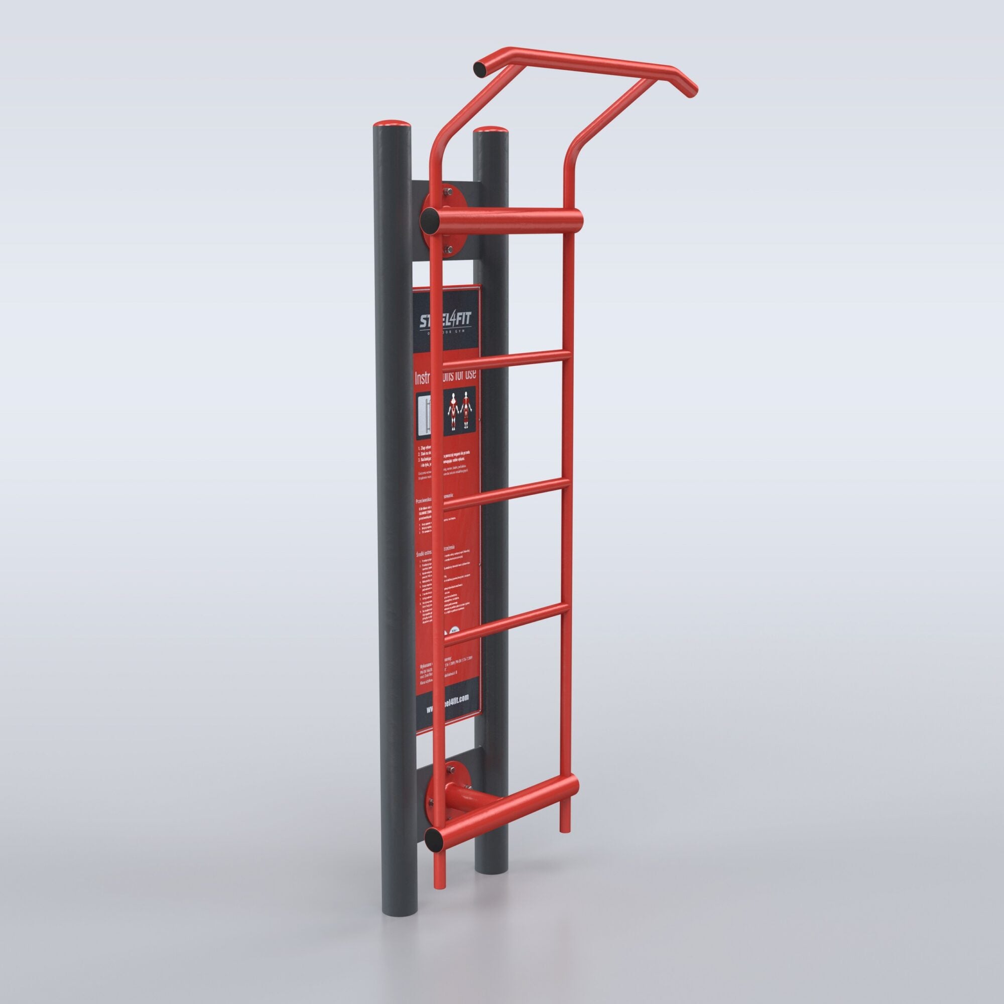 TRAINER Outdoor "4 Outdoor Gym Stations" Ladder