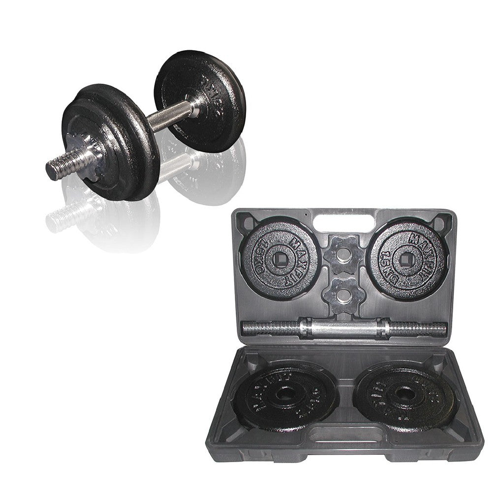 TOORX Kurzhantel-Set im Koffer VAL (10, 15 oder 20 kg) – Gewicht: 10 kg