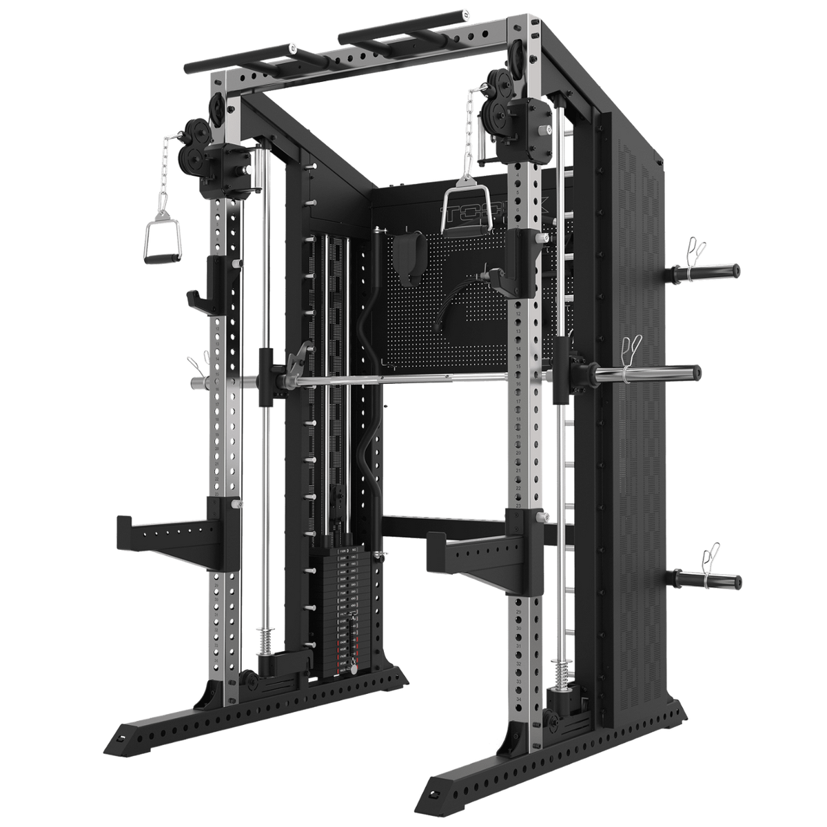 TOORX All-in-One-Station mit Functional Trainer, Multipresse und Rack ASX-8000