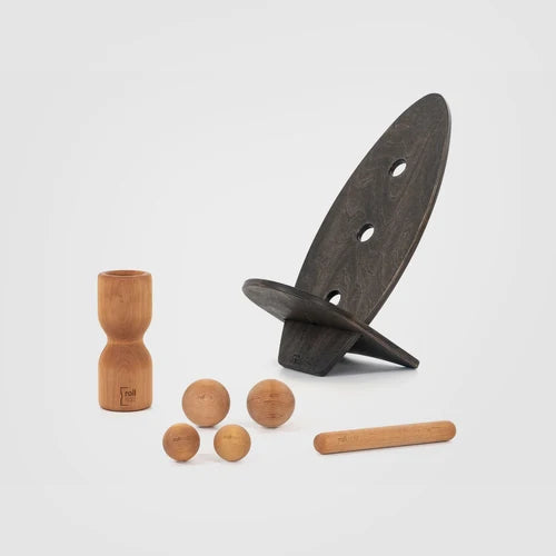 rollholz Balance Board Set groß