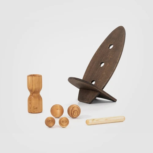 rollholz Balance Board Set groß