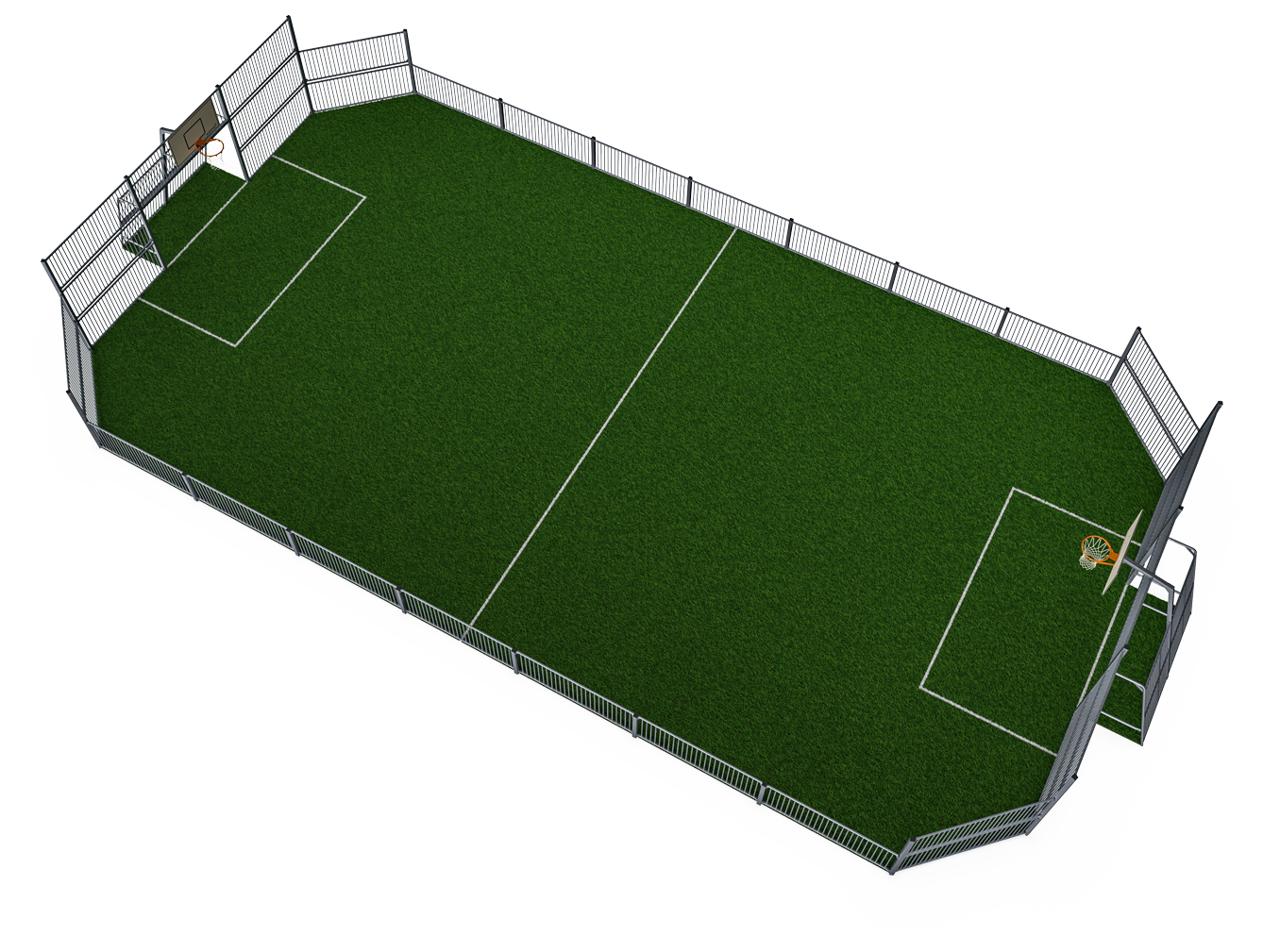 Kompan Outdoor Multiballsport Arena 12x24m