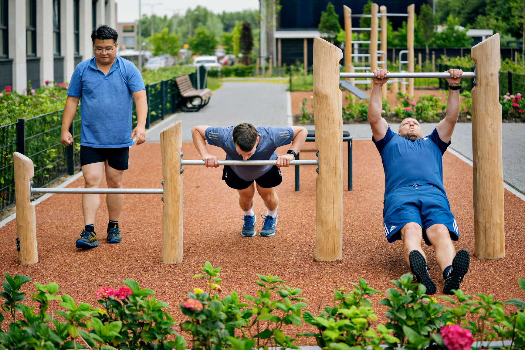 Kompan Outdoor Street Workout Robinia Push Up Barren
