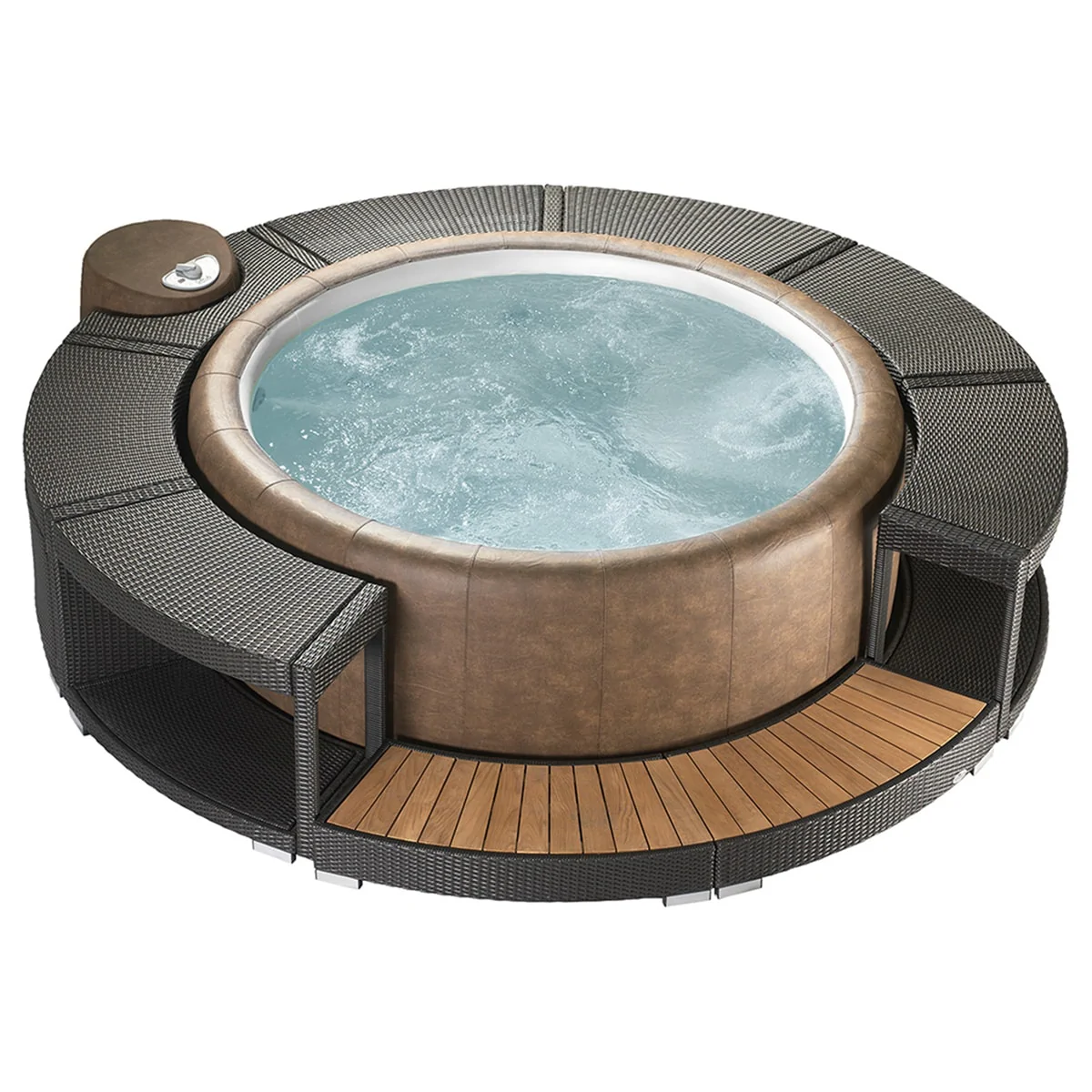 Softub Whirlpool UMRANDUNG Polyrattan