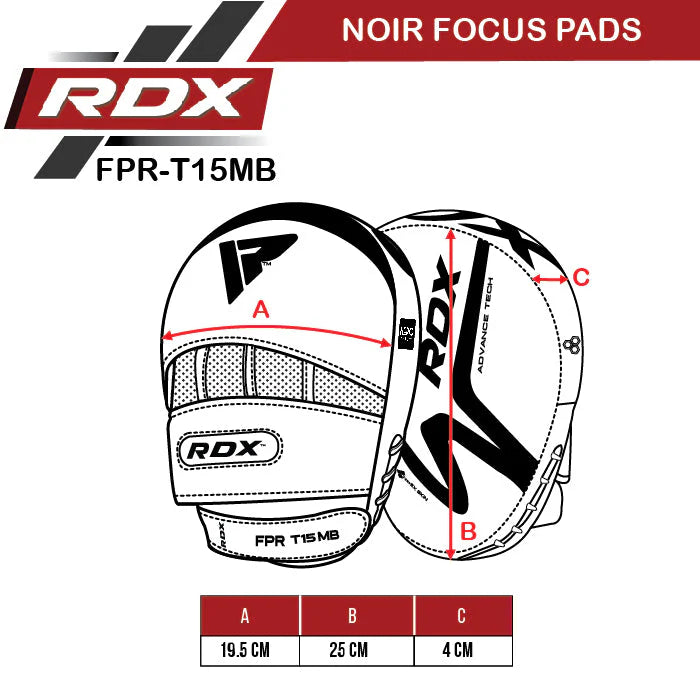 RDX Fokus Pads Noir T15