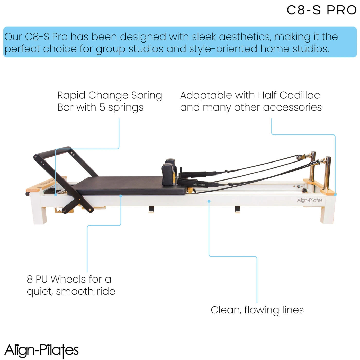 Align Pilates C8-S Pro Reformer