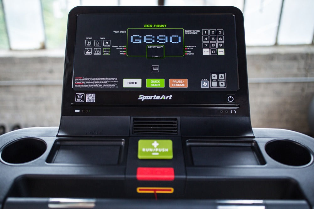 SportsArt ECO-POWR Status Line Laufband G690 Verde