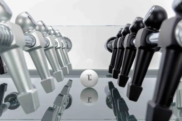 Teckell Tischfußball Cristallino Black