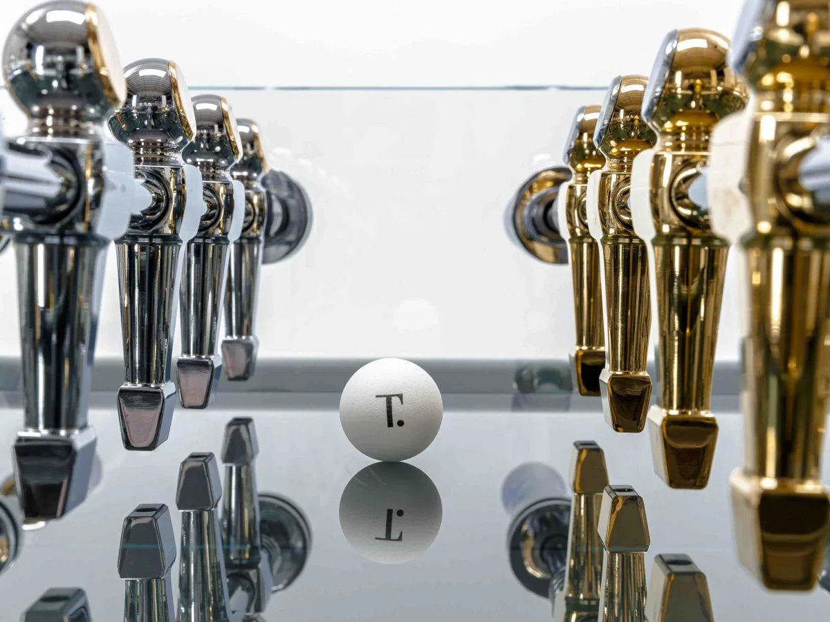 Teckell Tischfußball Cristallino 24K Gold