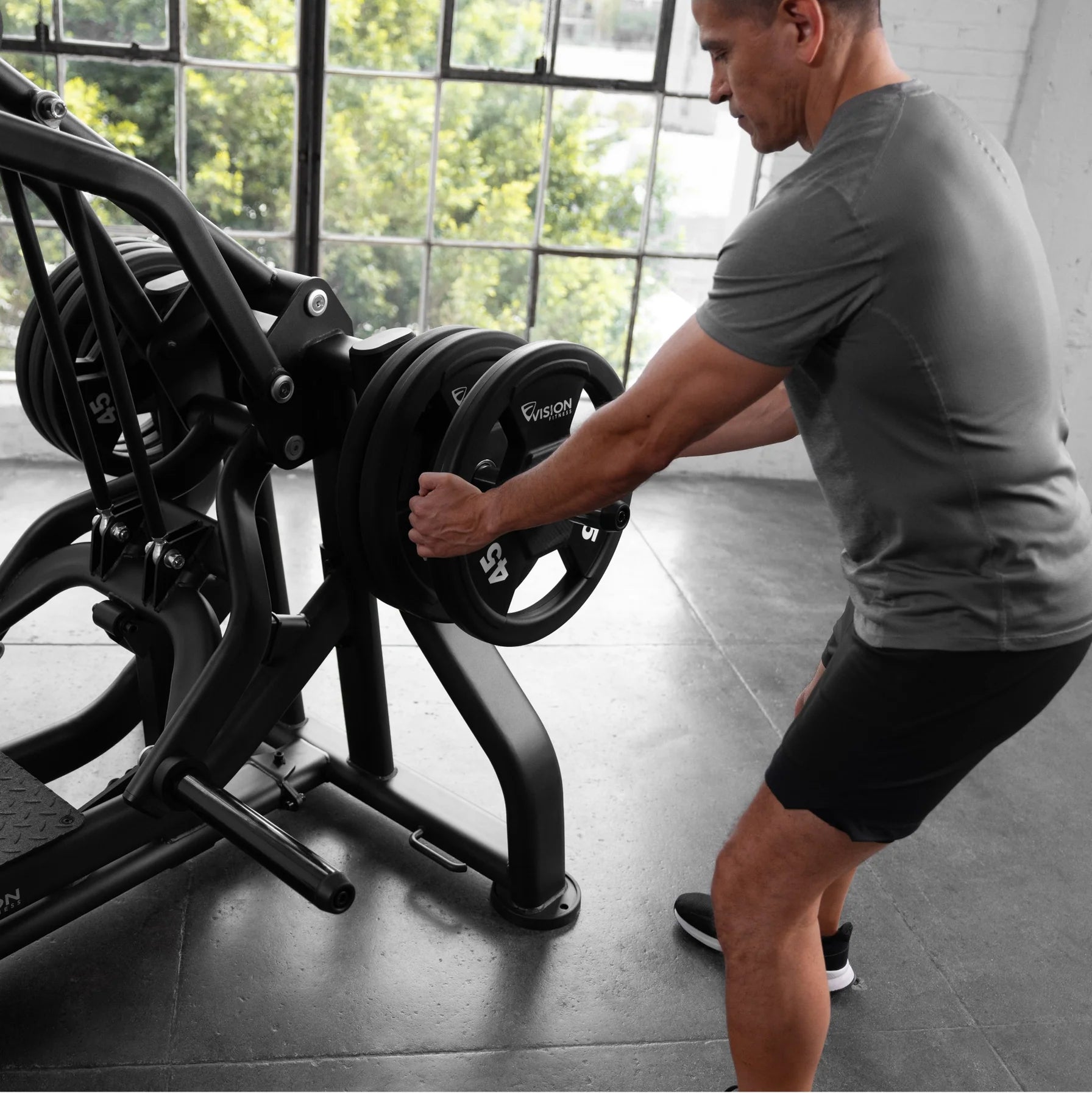 Vision Fitness Beinpresse Plate Loaded