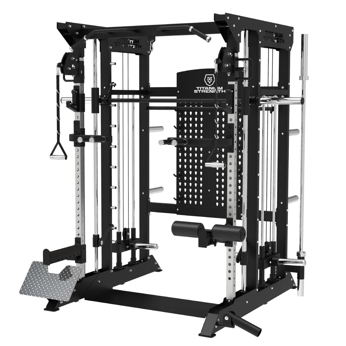 Titanium Strength Smith Maschine, Multipower, Dual Pulley mit Rack B100 V4