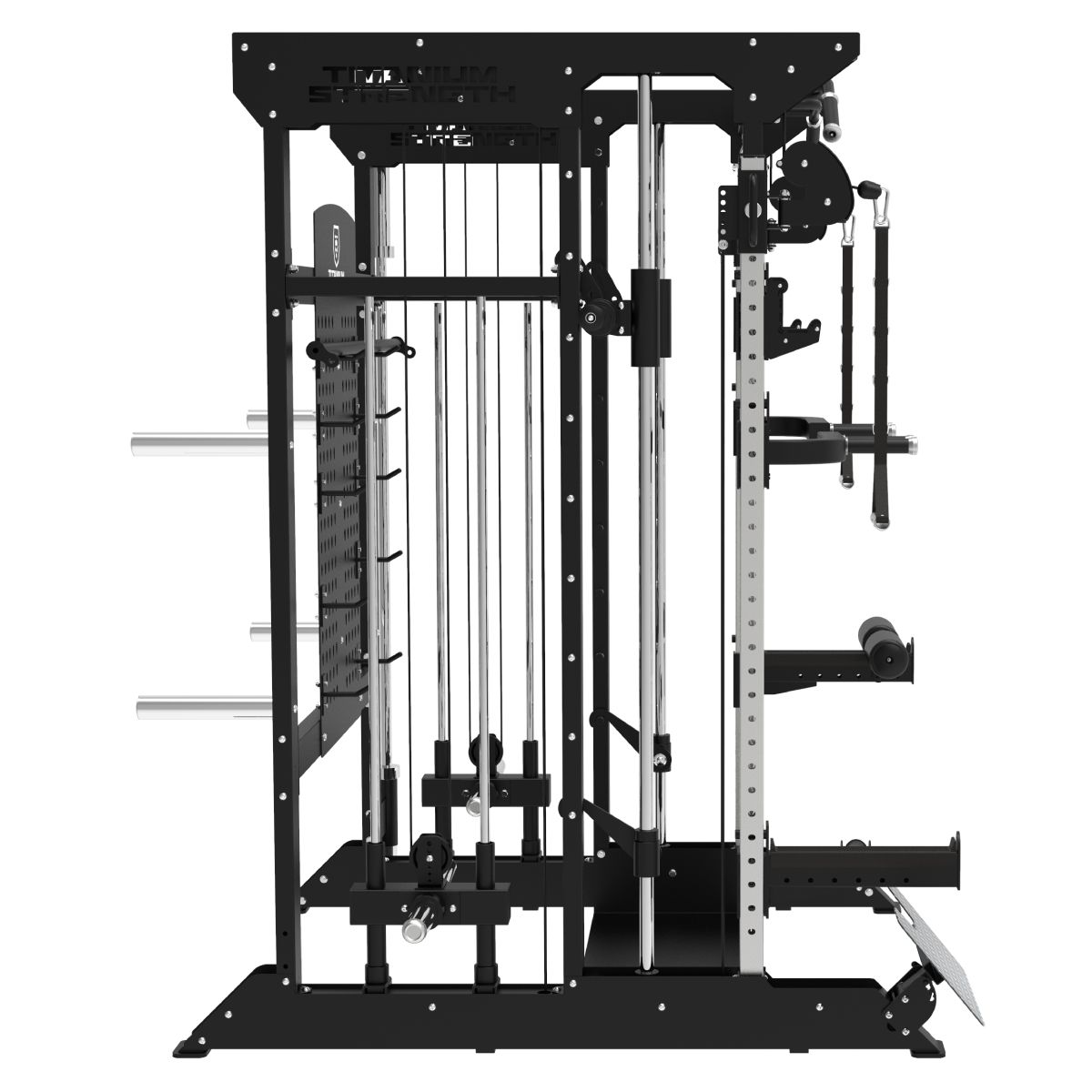 Titanium Strength Smith Maschine, Multipower, Dual Pulley mit Rack B100 V4