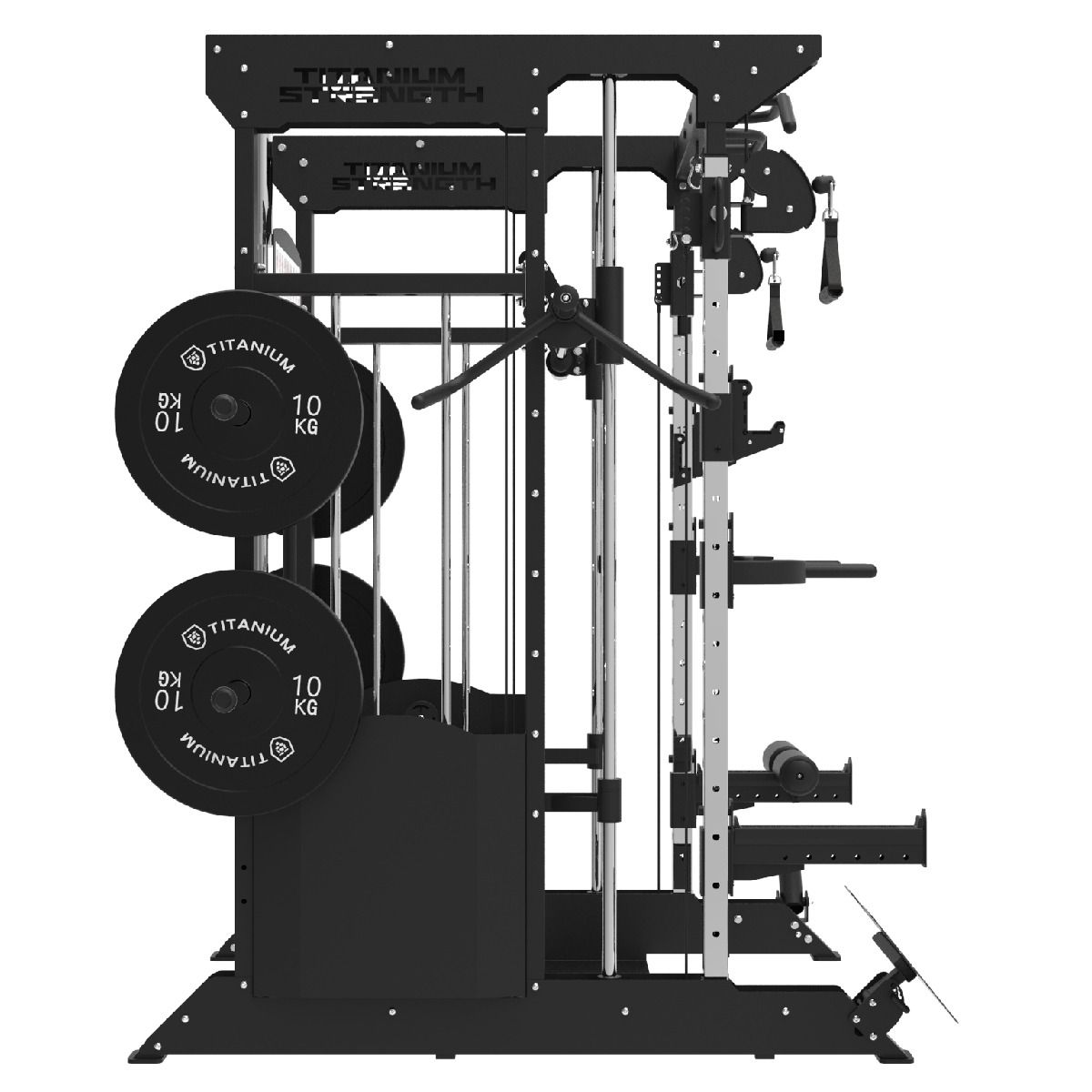Titanium Strength Multipower - Smith Machine mit Doppelseilzug und Rack 200kg B200 V3