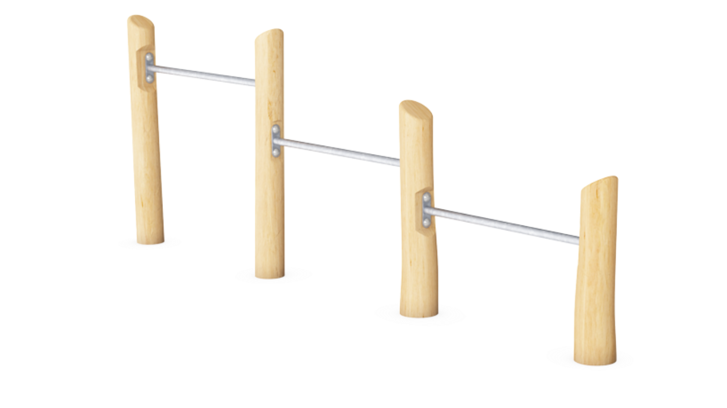 Kompan Outdoor Street Workout Robinia Push Up Barren