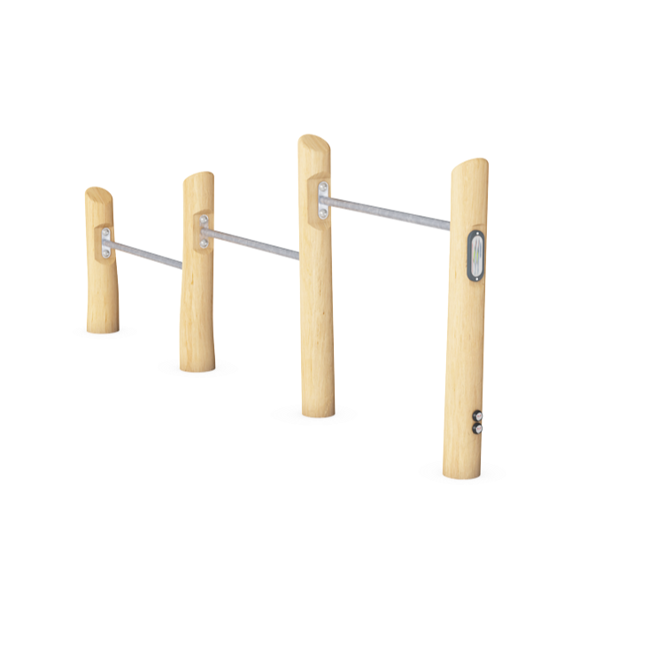 Kompan Outdoor Street Workout Robinia Push Up Barren