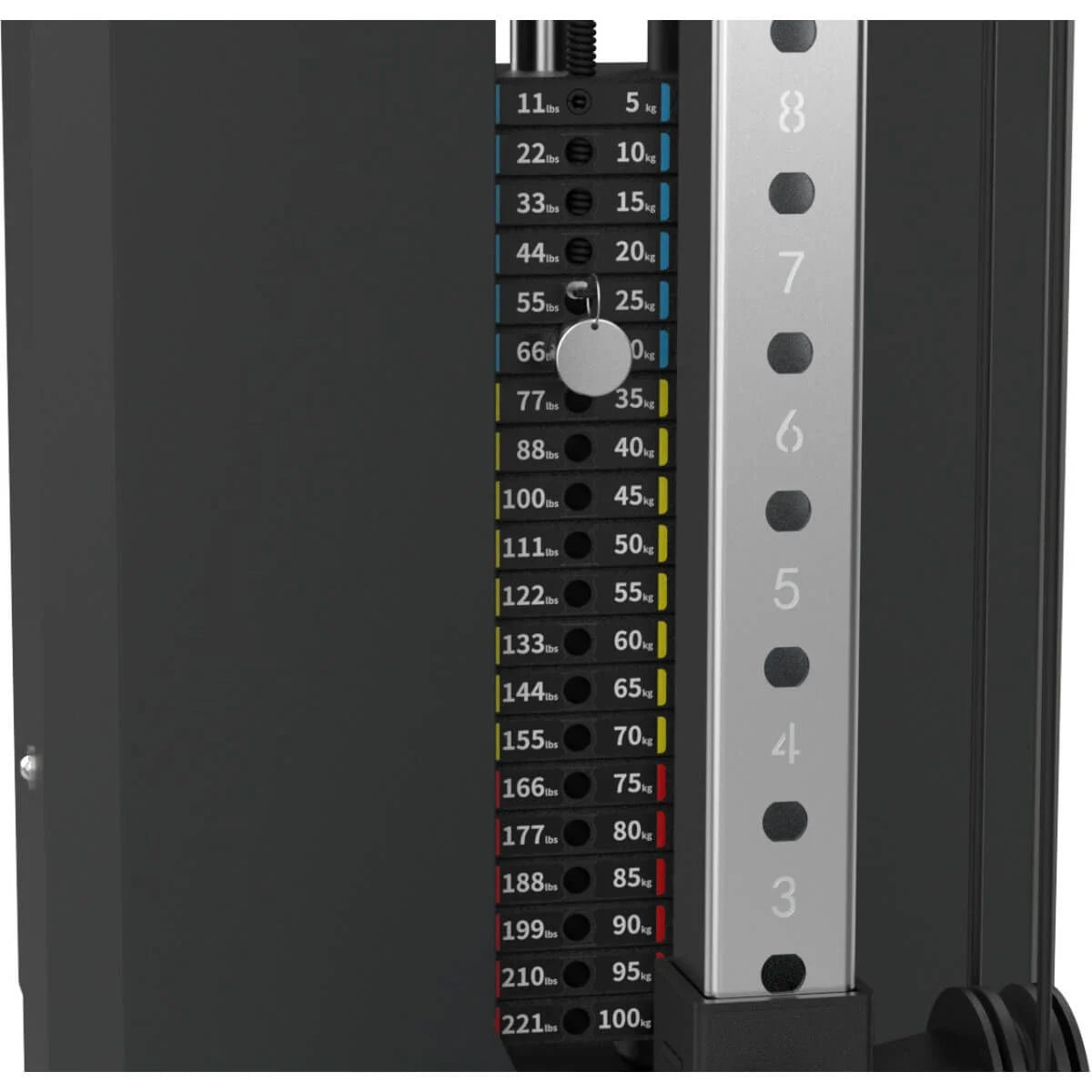 Titanium Strength Black Series Kompakter Kabelzug für Wandmontage