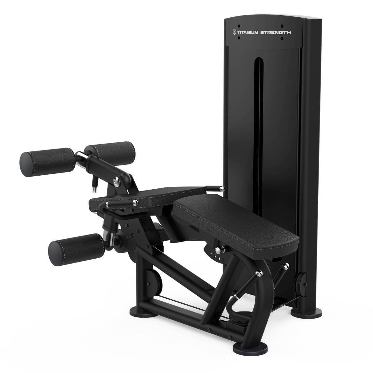 Titanium Strength Black Series Liegender Beinbeuger und Beinstrecker Maschine