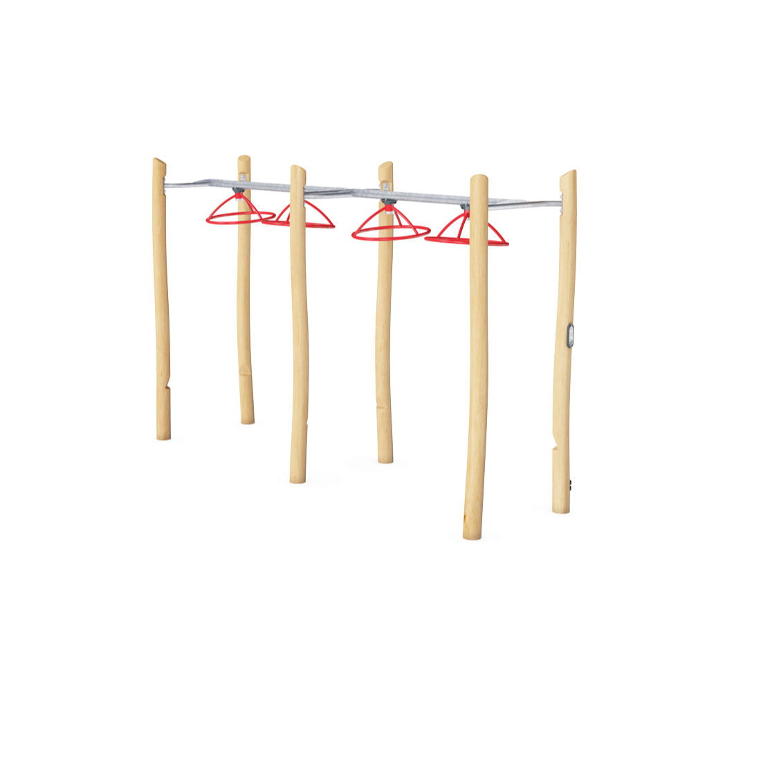 Kompan Outdoor Hindernisparcours Robinia Doppel-Turbo Hangelstrecke