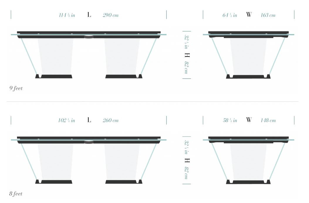 Teckell Billardtisch T1.3 Alcantara
