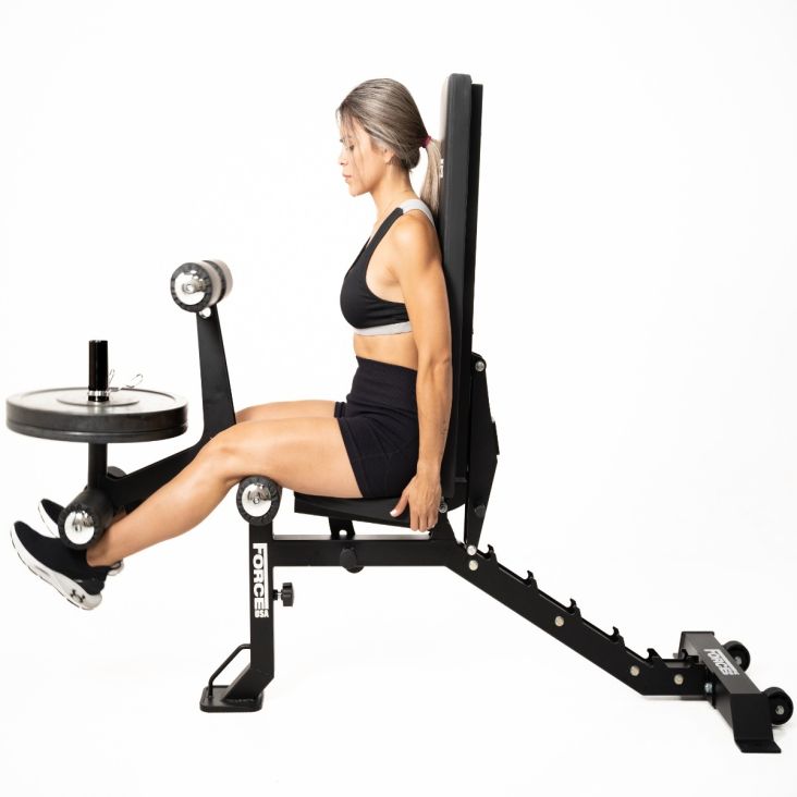 ForceUSA MyBench Verstellbare Hantelbank mit Bizeps- und Beintrainer V2