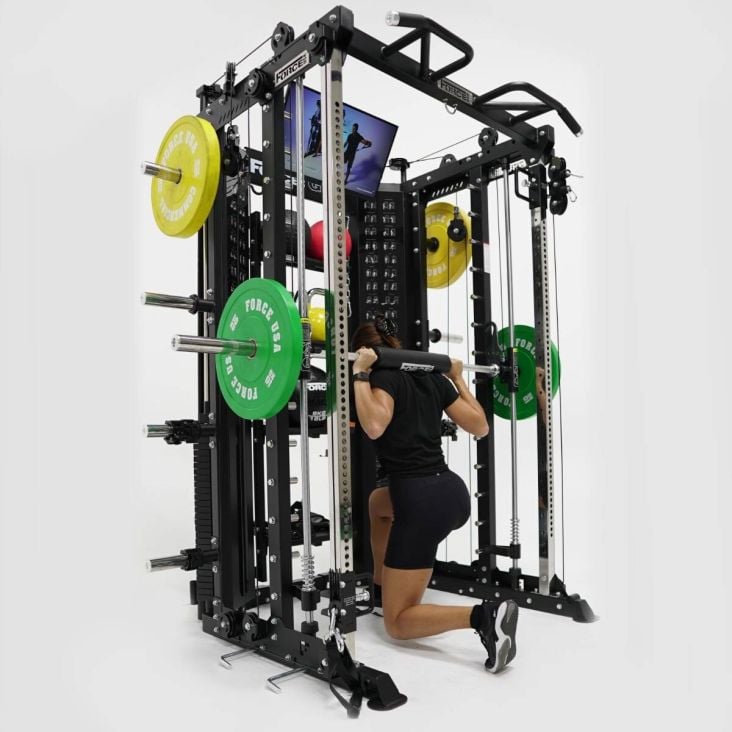 ForceUSA G15™ All-In-One Trainer Smith Machine, Rack und Double Pulley