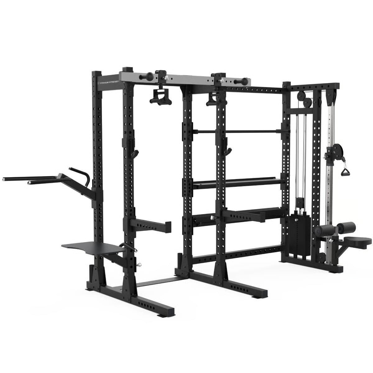 Titanium Strength Elite Series E70 Half Rack mit verstellbaren Seilzug