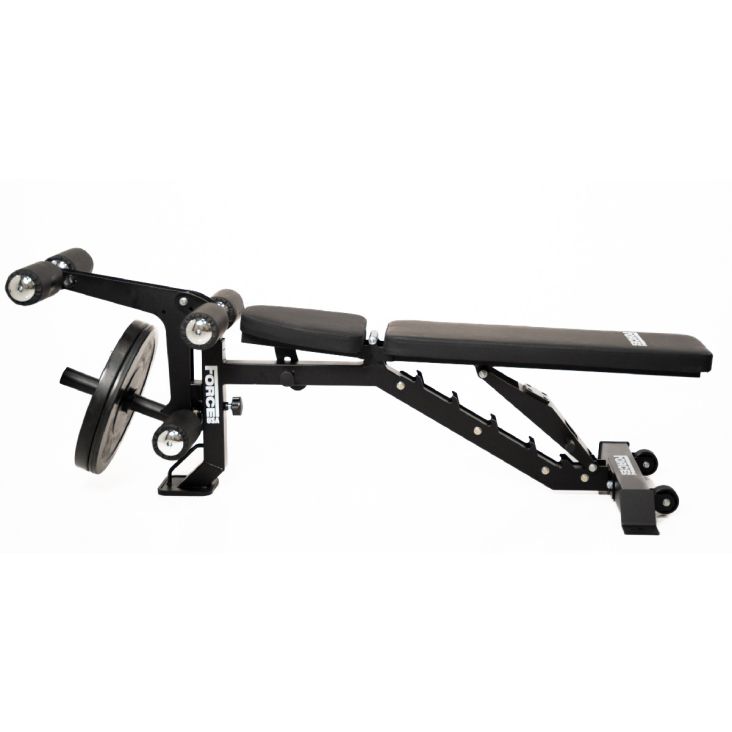 ForceUSA MyBench Verstellbare Hantelbank mit Bizeps- und Beintrainer V2