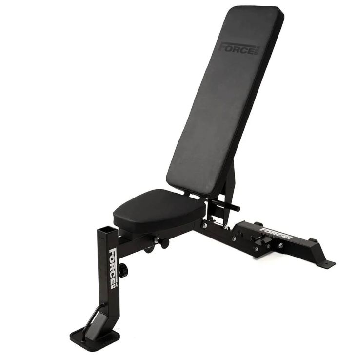 ForceUSA MyBench Verstellbare Hantelbank mit Bizeps- und Beintrainer V2