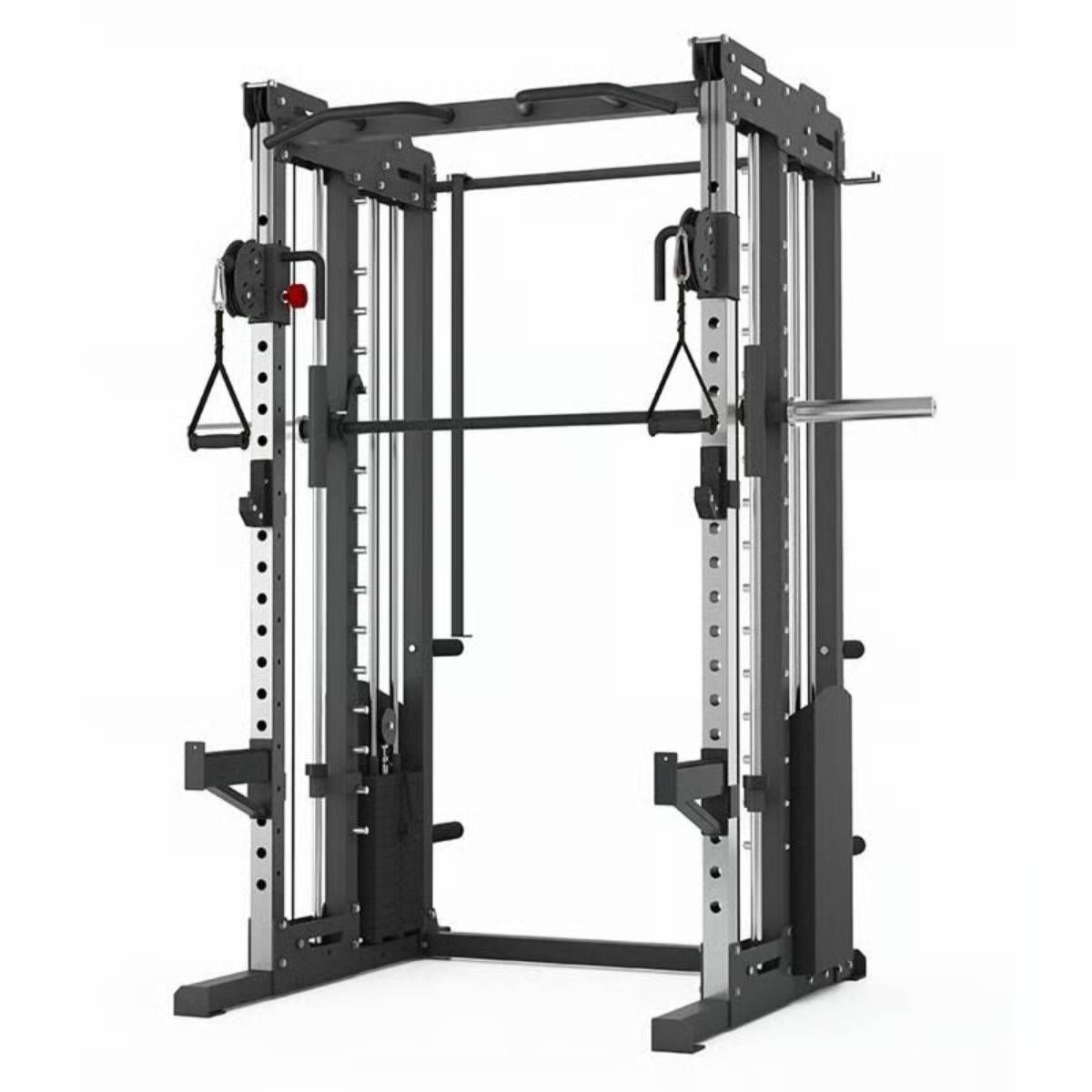 Titanium Strength Kabelzugstation Dual Pulley, Smith Machine mit Rack FT3