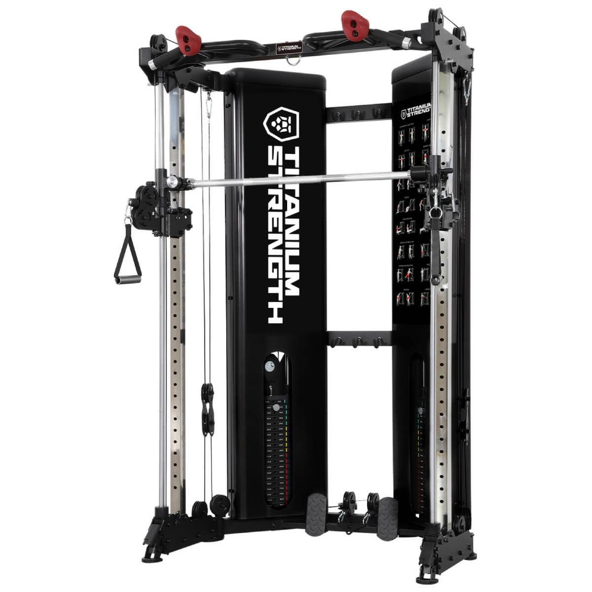 Titanium Strength Seilzugstation mit Smith-Maschine (2x90 kg) – Klappbar FT90
