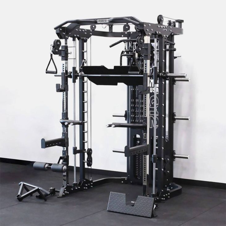 ForceUSA G12™ V2 All-In-One Trainer Double Pulley, Smith Machine, Multifunktionstrainer, Rack und Beinpresse