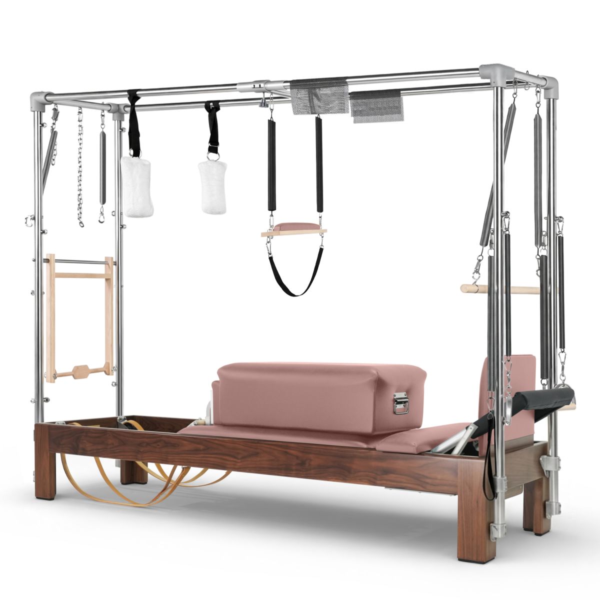 Elina Pilates Klassischer Reformer Cadillac dunkles Holz