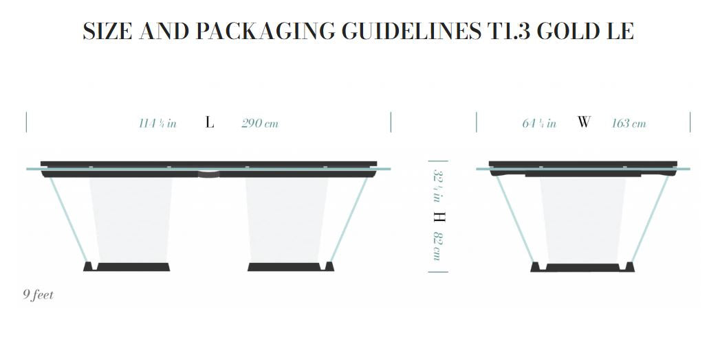 Teckell Billardtisch T1.3 Gold