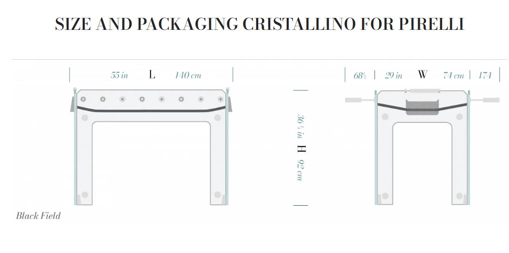 Teckell Tischfußball Cristallino PIRELLI