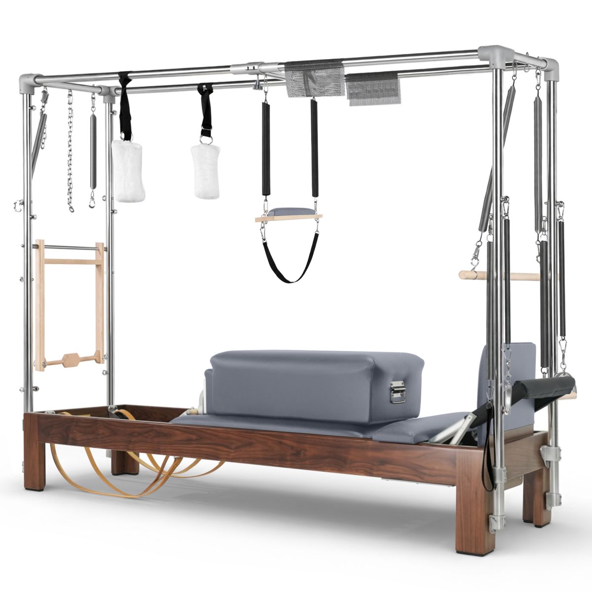 Elina Pilates Klassischer Reformer Cadillac dunkles Holz