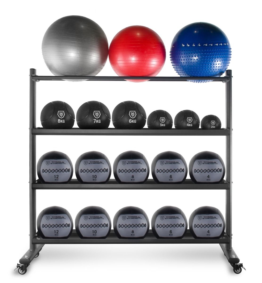 Titanium Strength Ballaufbewahrungs-Rack Medicine / Wall / Slam / Fitball