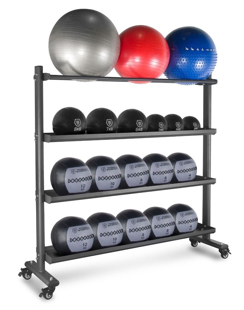 Titanium Strength Ballaufbewahrungs-Rack Medicine / Wall / Slam / Fitball
