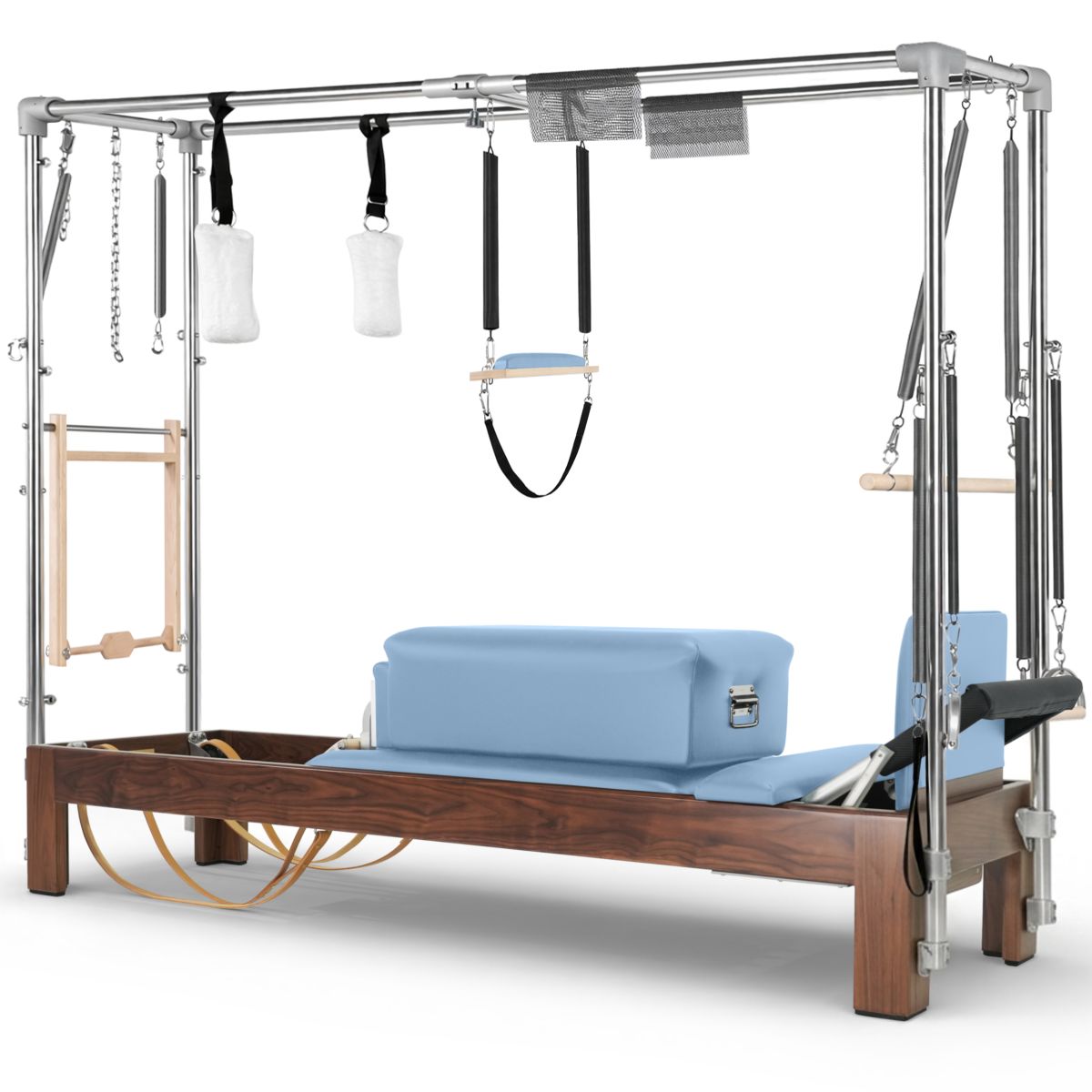 Elina Pilates Klassischer Reformer Cadillac dunkles Holz