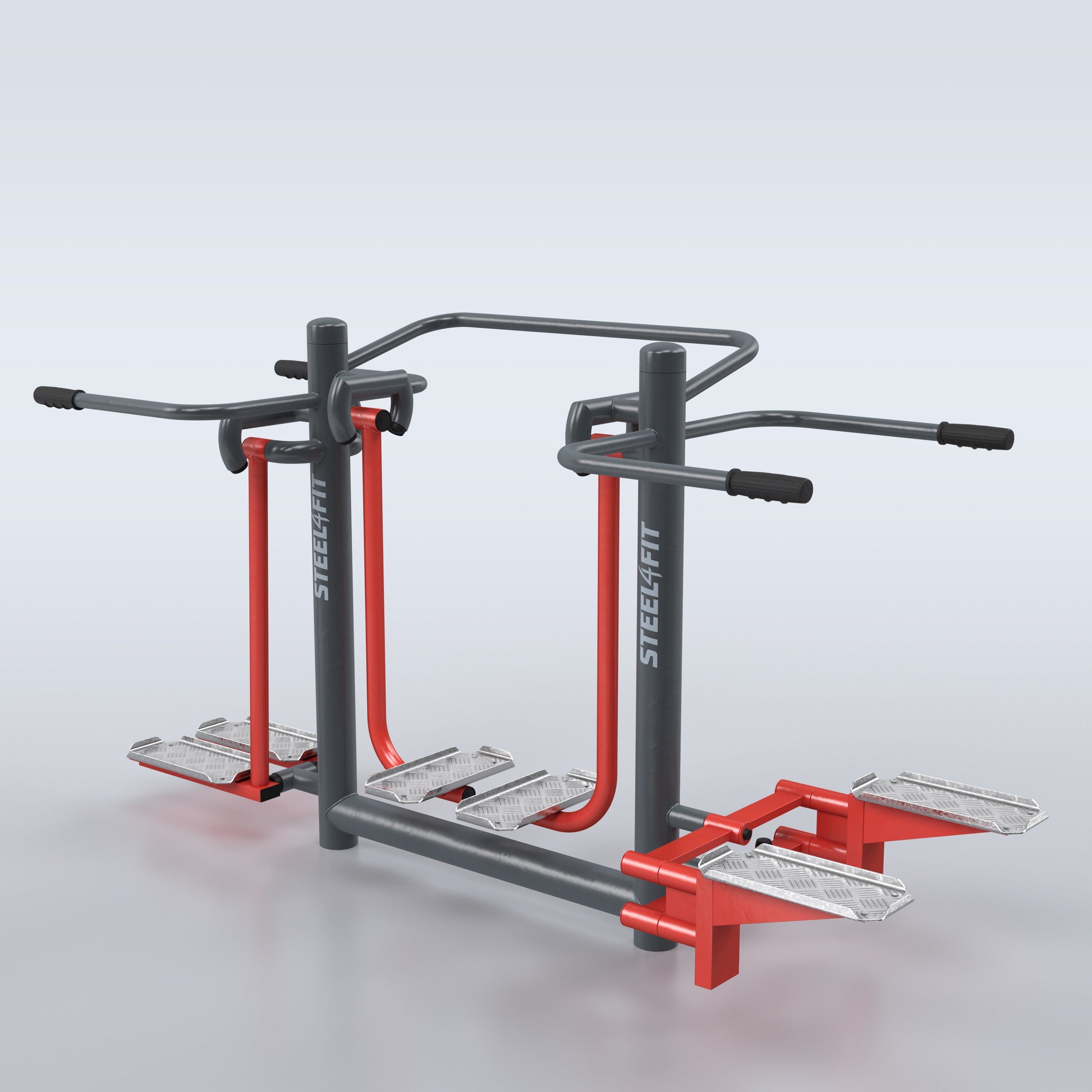 TRAINER Outdoor "Steel4Fit" Stepper + Air Walker + Adductor