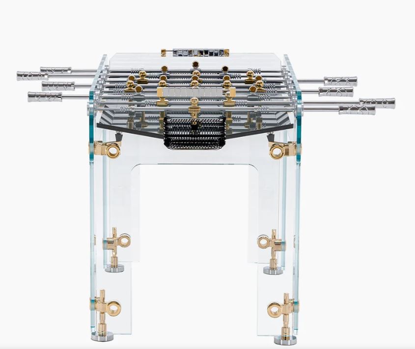 Teckell Tischfußball Cristallino 24K Gold