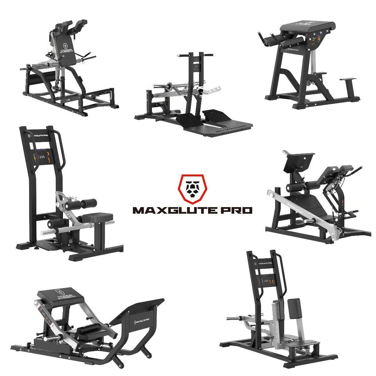 Titanium Strength MaxGlute Gesäß Zirkel (7 Maschinen)