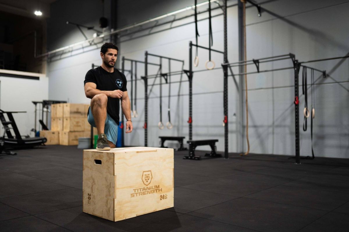 Titanium Strength Plyometrische Box Holz