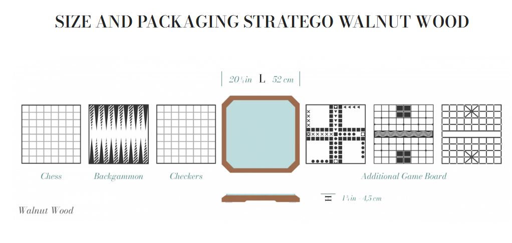 Teckell Brettspiel Stratego Wood
