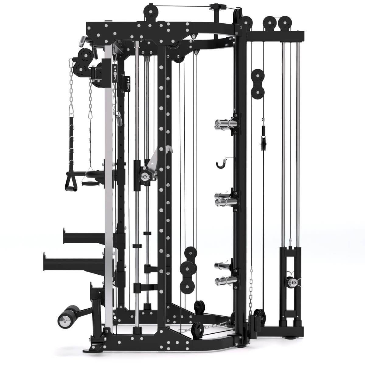 Titanium Strength All-in-One Trainer Doppelseilzug, Multipower und Power Rack R100