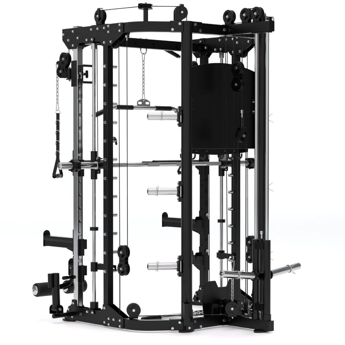 Titanium Strength All-in-One Trainer Doppelseilzug, Multipower und Power Rack R100