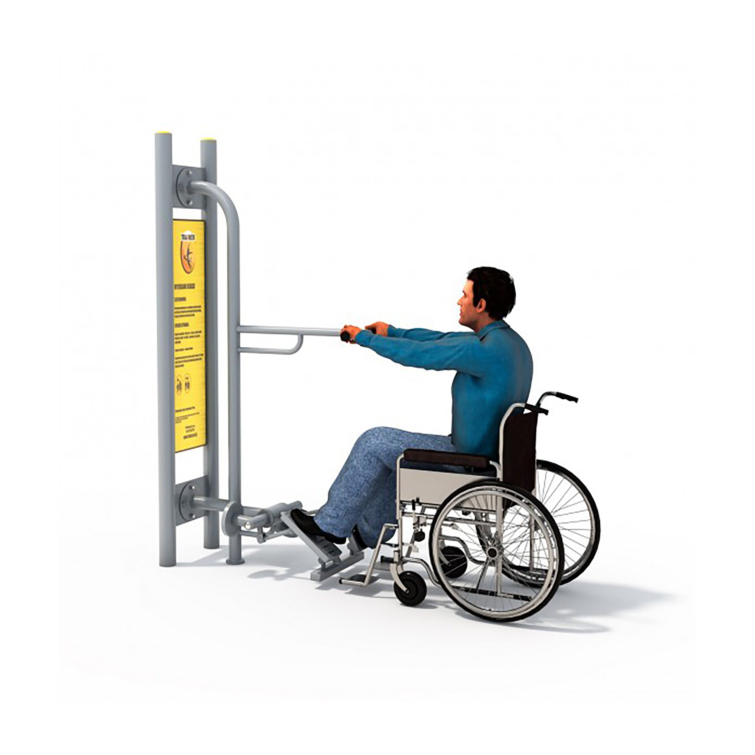 TRAINER Outdoor "Disabled Series" Stepper Disabled
