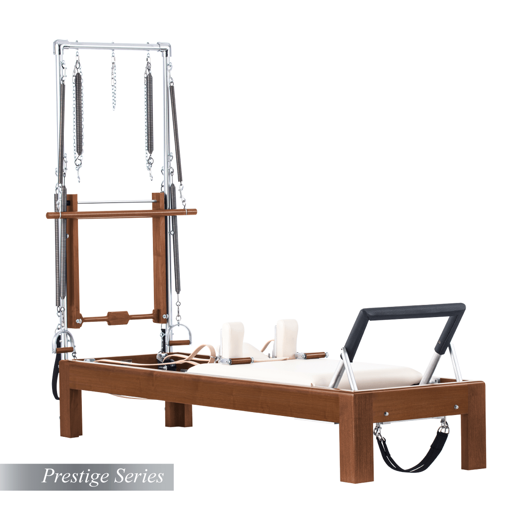 Legacy Apparatus Pilates Reformer mit Tower – Ausführung Teak, Ansicht 1