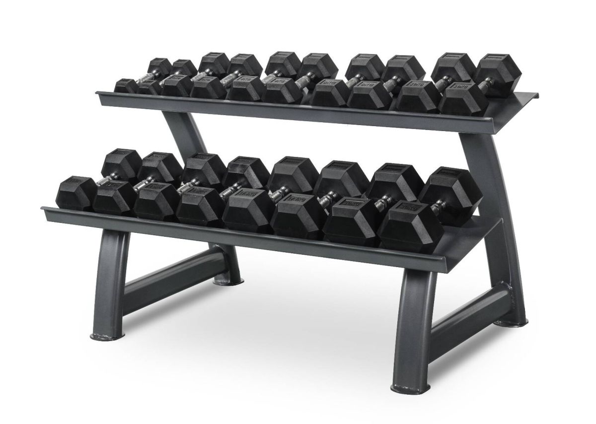 Titanium Strength Hexagonal Hantelset 2–20 kg mit Rack TH20