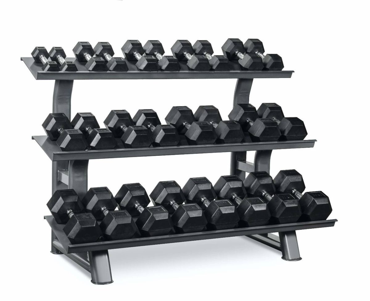 Titanium Strength Hexagonal Hantelset 2–20 kg mit Rack TH20